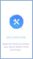 Font and Emoji Reset for EMUI plakat