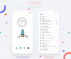Glacier white EMUI  Theme-poster