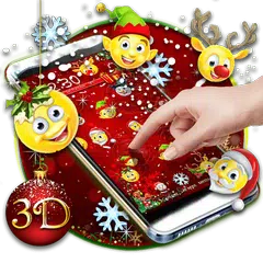 クリスマスイモジ3Dテーマ アプリダウンロード