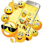 Emoji Lächeln Nettes Thema Zeichen