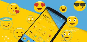 Smiley emoji lindo tema