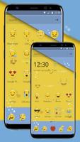 Smiley Emoji Słodkie Temat plakat