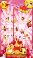 3D Valentine Love Emoji Theme スクリーンショット 2