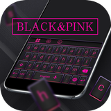 Black Pink Keyboard Theme ícone
