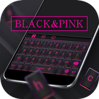 Black Pink Keyboard Theme icône