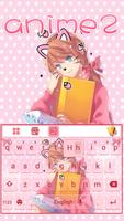 Anime2 Keyboard Theme تصوير الشاشة 1