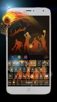 Basketball Keyboard Theme Affiche