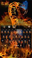 Hell Snake Keyboard Theme syot layar 1