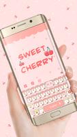 Sweet Cherry Keyboard Theme capture d'écran 1