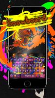 Snow Board Keyboard Theme Cartaz