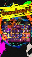 Snow Board Keyboard Theme imagem de tela 1