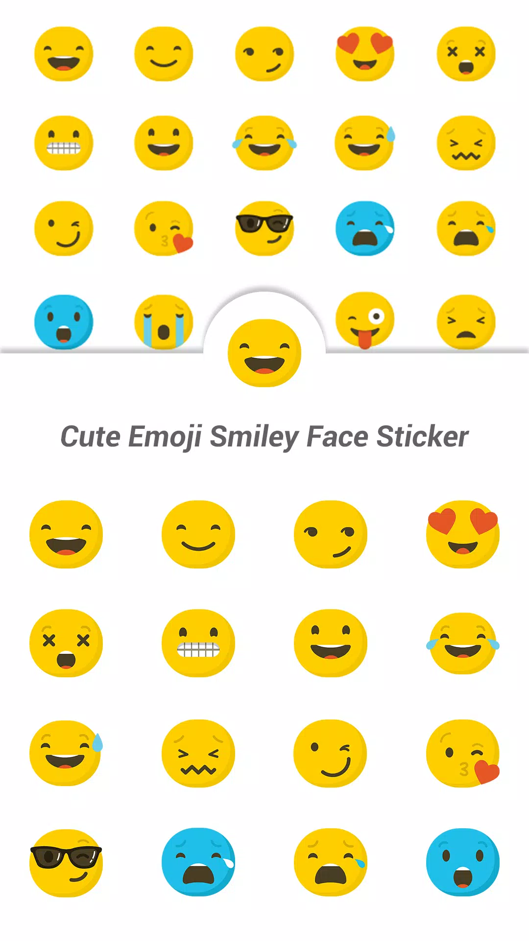 Tải xuống APK Cute Emoji Smiley Face Sticker cho Android