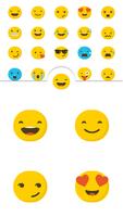 Cute Emoji Smiley Face Sticker Poster