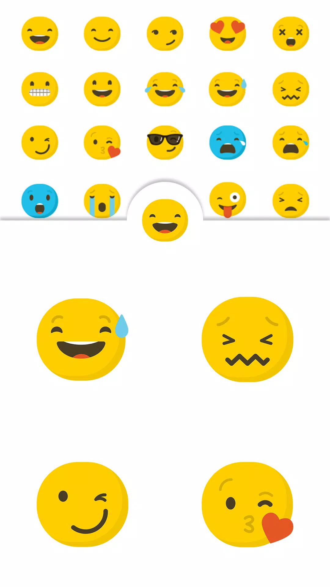 Bright smiley face emoji vector expression 6828456 Vector Art at