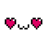 Cute Pixel Funny Emoji Faces icône