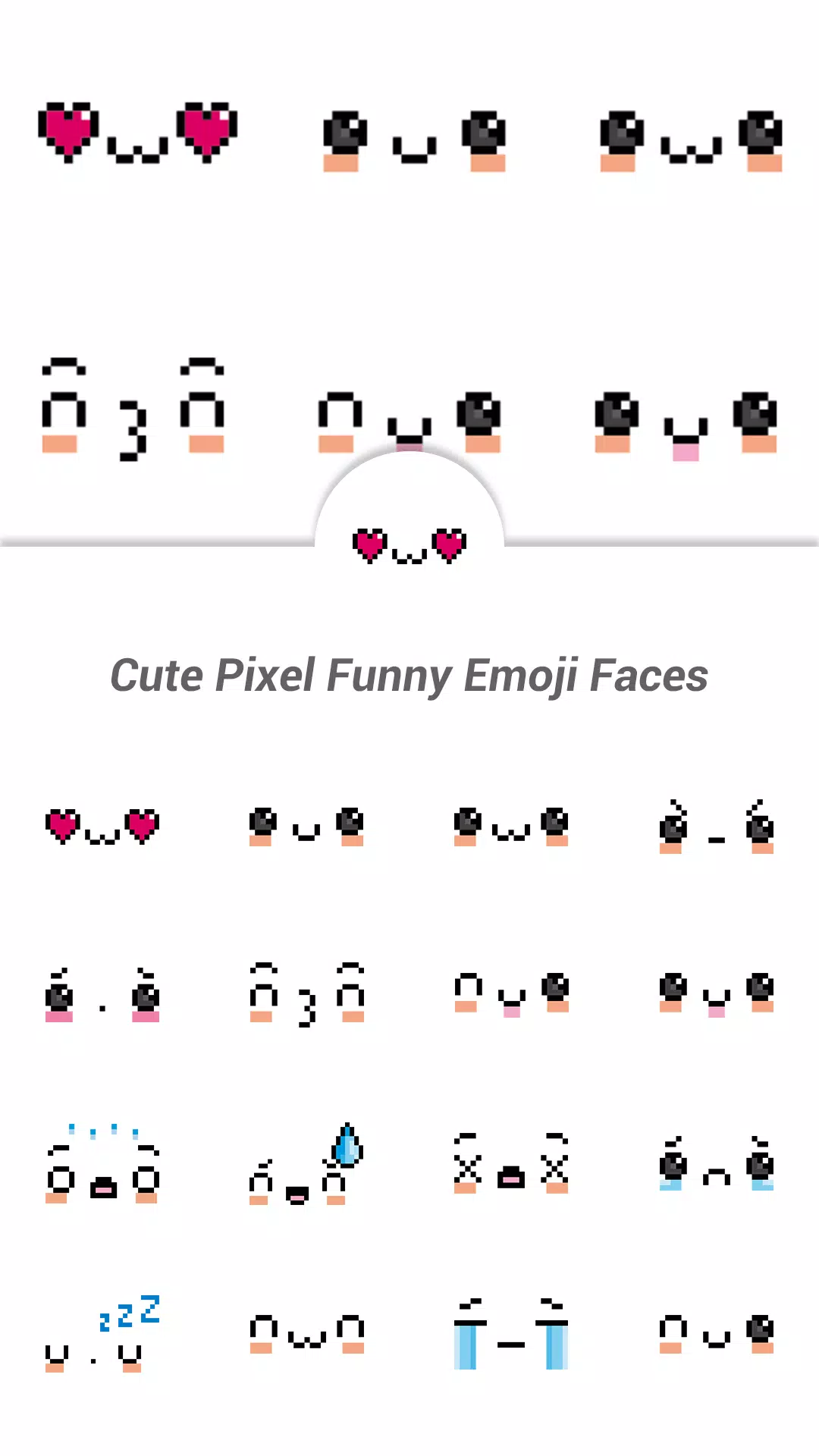 Tải xuống APK Cute Pixel Funny Emoji Faces cho Android