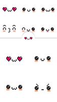 Cute Pixel Funny Emoji Faces screenshot 1