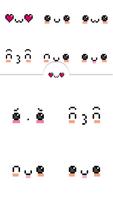 Cute Pixel Funny Emoji Faces capture d'écran 2