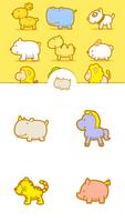 Cartoon Animals Cute Doodle スクリーンショット 1