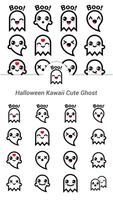 Halloween Kawaii Cute Ghost 海报