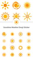 Sunshine Weather Emoji Sticker Cartaz