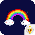 Weather Smiley Faces Stickers icône