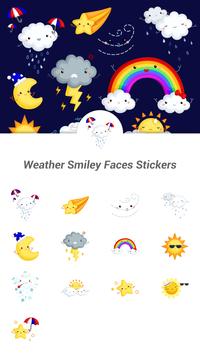Weather Smiley Faces Stickers poster