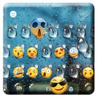 Emoji Rain Drops Keyboard Theme ไอคอน