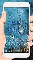 Emoji Rain Drops Keyboard Theme постер