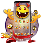 Icona Tema adorabile di 3D emoji