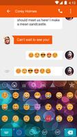 Color Emoji Keyboard-Emoticons capture d'écran 1