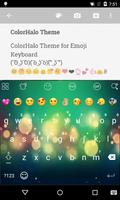 Color Halo Love Emoji Keyboard Affiche