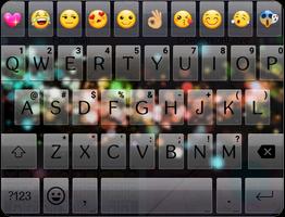 Dark Blink Love Emoji Keyboard poster