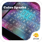 Colorful Sparks Keyboard Theme icône
