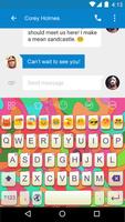 Colorful -Video Emoji Keyboard постер