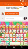 Colorful -Video Emoji Keyboard imagem de tela 1