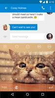 Cat Stay -Video Emoji Keyboard capture d'écran 1