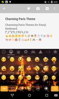 Charming Paris Emoji Keyboard capture d'écran 1