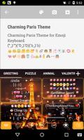 Charming Paris Emoji Keyboard capture d'écran 3