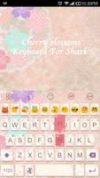 Cherry Blossoms-Emoji Keyboard captura de pantalla 3