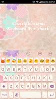 Cherry Blossoms-Emoji Keyboard captura de pantalla 2