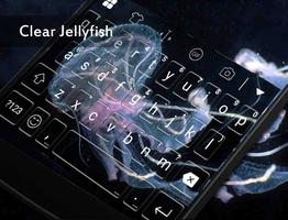 Clear Jellyfish Emoji Keyboard ポスター