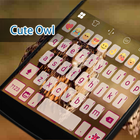 Cute Owl Eva Keyboard -Gif Diy icône