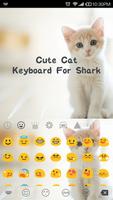 Cute Cat -Emoji Gif Keyboard تصوير الشاشة 1