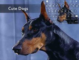 Black Cute Dogs Emoji Keyboard Affiche