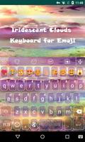 Colorful Cloud Sky Keyboard Affiche