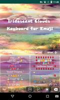 Colorful Cloud Sky Keyboard captura de pantalla 3