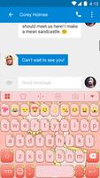 Pink Cat Theme -Cute Keyboard capture d'écran 3