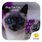 Blue Eye Cat Emoji Keyboard icône