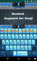 Blue Lace Emoji Keyboard تصوير الشاشة 1